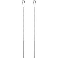 925 Sterling Silver Thread Through Earrings, Teardrop, fashion jewelry & for woman & hollow, 4.50x8.30mm, Sold By Pair