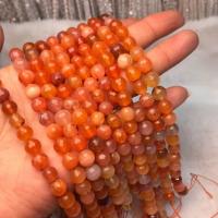 Natürliche Botswana Achat Perlen, poliert, DIY & verschiedene Größen vorhanden, orange, verkauft per ca. 38-40 cm Strang