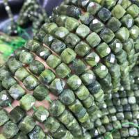 Jade Beads, Jade Korea, Square, poleret, du kan DIY, 8mm, Solgt Per Ca. 38-40 cm Strand