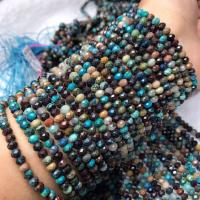 Perline gioielli gemme, azzurrite, lucido, DIY, 3x5mm, Venduto per Appross. 38-40 cm filo