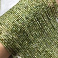 Grânulos de gemstone jóias, turmalina, polido, DIY, verde claro, 2-2.5mm, vendido para Aprox 38-40 cm Strand