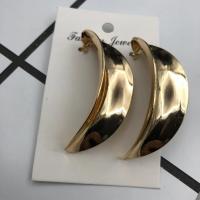 Zinc Alloy Stud Earring gold color plated fashion jewelry & for woman nickel lead & cadmium free 50-80mm Sold By Pair