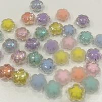 Prozirni akril perle, Cvijet, injekcijsko prešanje, možete DIY & mat, više boja za izbor, 18mm, Približno 295računala/Torba, Prodano By Torba