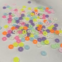 Spacer Beads Jóias, acrilico, Roda plana, moldagem por injecção, DIY, Mais cores pare escolha, 6x1.50mm, Aprox 14400PCs/Bag, vendido por Bag