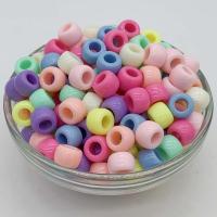 Opaque Acrylic Beads, polished, DIY, more colors for choice, 6x9mm, Approx 1700PCs/Bag, Sold By Bag