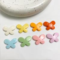 Perle acrylique, papillon, moulage par injection, DIY, plus de couleurs à choisir, 22x29mm, Environ 270PC/sac, Vendu par sac