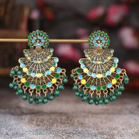 Zinc Alloy Stud Earring with Seedbead plated fashion jewelry & for woman nickel lead & cadmium free Sold By Pair