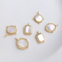 Bijoux pendentifs en laiton, Plaqué d'or, DIY & styles différents pour le choix, Or, Vendu par PC