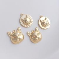 Brass Jewelry Pendants, Cat, real gold plated, DIY & different styles for choice, gold, Sold By PC