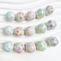 Perles  acrylique plaqué , Rond, DIY, plus de couleurs à choisir, 16mm, Environ 100PC/sac, Vendu par sac