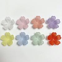 Acrylic Bead Cap Flower DIY & frosted 18mm Approx Sold By Bag