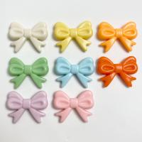 Acrylic Jewelry Beads, Bowknot, injection moulding, DIY, more colors for choice, 23x29mm, Approx 270PCs/Bag, Sold By Bag