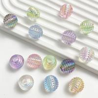 Plated Acrylic Beads, DIY, more colors for choice, 16mm, Approx 100PCs/Bag, Sold By Bag