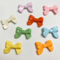 Acrylic Jewelry Beads, Bowknot, injection moulding, DIY, more colors for choice, 24x32mm, Approx 240PCs/Bag, Sold By Bag