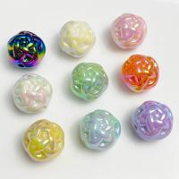 Plated Acrylic Beads, DIY & different size for choice, more colors for choice, Approx 100PCs/Bag, Sold By Bag