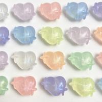 Acrylic Jewelry Beads, Heart, DIY & luminated, more colors for choice, 14x20mm, Approx 310PCs/Bag, Sold By Bag
