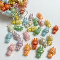 Plated Acrylic Beads, DIY, more colors for choice, 17x31mm, Approx 100PCs/Bag, Sold By Bag