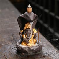 Backflow Incense Burner Purple Clay half handmade for home and office & durable & multifunctional nickel lead & cadmium free Sold By PC