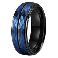 Volfram stål Finger Ring, mode smycken & Unisex & olika storlek för val, 8.03x2.40mm, Säljs av PC