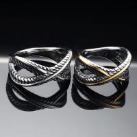 Titantium Steel fingerring, Titanium Stål, forgyldt, mode smykker & Unisex & forskellig størrelse for valg, flere farver til valg, 10mm, Solgt af PC