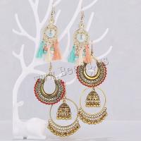 Tibetan Style Drop Earrings, with Cotton Thread, plated, three pieces & fashion jewelry & for woman, nickel, lead & cadmium free, Sold By Set