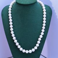 Naszyjnik z naturalnych pereł słodkowodnych, Perła naturalna słodkowodna, biżuteria moda & różnej wielkości do wyboru & dla kobiety, biały, długość około 45 cm, sprzedane przez PC