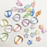 Perles acryliques transparentes, Acrylique, Forme différente pour le choix & DIY, plus de couleurs à choisir, Vendu par sac