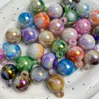 Perles  acrylique plaqué , Rond, DIY, plus de couleurs à choisir, 16mm, Environ 100PC/sac, Vendu par sac