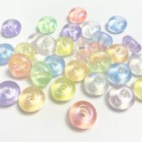 Perles acryliques transparentes, Acrylique, abaque, DIY, plus de couleurs à choisir, 14mm, Environ 365PC/sac, Vendu par sac