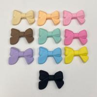 Acrylic Jewelry Beads, Bowknot, DIY & rubberized, more colors for choice, 24x32mm, Approx 100PCs/Bag, Sold By Bag