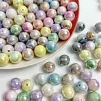 Plated Acrylic Beads Round DIY 16mm Approx Sold By Bag