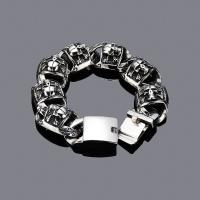Bracelet d'acier titane, bijoux de mode & pour homme, couleur originale, Longueur:Environ 9.06 pouce, Vendu par PC