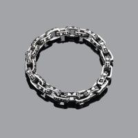 Tytan stalowa bransoleta, Titantium stali, biżuteria moda & dla człowieka, oryginalny kolor, długość około 8.27 cal, sprzedane przez PC