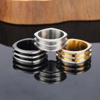 Titanium Steel Finger Ring, plated, fashion jewelry & different size for choice & for man, more colors for choice, Sold By PC