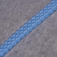 Natural Chalcedony Bead Blue Chalcedony Round DIY light blue Sold Per Approx 38-39 cm Strand