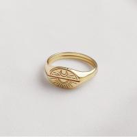 Brass δάχτυλο του δακτυλίου, Ορείχαλκος, επιχρυσωμένο, κοσμήματα μόδας & διαφορετικό μέγεθος για την επιλογή, περισσότερα χρώματα για την επιλογή, νικέλιο, μόλυβδο και κάδμιο ελεύθεροι, Μέγεθος:6-8, Sold Με Ζεύγος