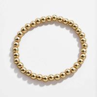 CCB pulseiras, plástico revestido de cobre, Roda, joias de moda & tamanho diferente para a escolha, dourado, comprimento 18 cm, vendido por PC