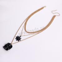 Multi Layer Necklace Zinc Alloy plated three layers & fashion jewelry & for woman Sold By PC