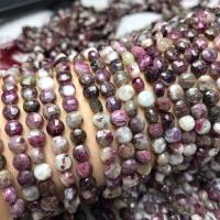 Gemstone Jewelry Beads, Plum Blossom Tourmaline, polished, DIY, 4x6mm, Sold Per Approx 38-40 cm Strand