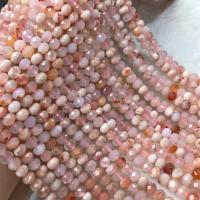 Achat Perlen, Weißer Kirschblüten-Achat, poliert, DIY & verschiedene Größen vorhanden, verkauft per ca. 38-40 cm Strang