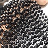 Perles bijoux en pierres gemmes, Schorl, lanterne, poli, DIY, 7x8mm, Vendu par Environ 38-40 cm brin