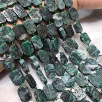 Perles bijoux en pierres gemmes, poli, DIY, vert olive, 12x15mm, Vendu par Environ 38-40 cm brin