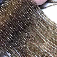 Perles naturelles Quartz fumé, poli, DIY & facettes, brun, 3x4mm, Vendu par Environ 35-36 cm brin