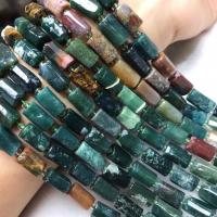 Natural Indian Agate Beads, polished, folk style & DIY, 7x10mm, Sold Per Approx 38-40 cm Strand