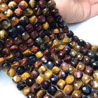 Tigerauge Perlen, poliert, Folk-Stil & DIY & verschiedene Größen vorhanden, verkauft per ca. 38-40 cm Strang