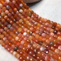 Natürliche Botswana Achat Perlen, poliert, Folk-Stil & DIY, orange, 7x8mm, verkauft per ca. 38-40 cm Strang