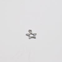 Stainless Steel Pendants, 304 Stainless Steel, Star, DIY & machine polishing, original color, 1x11x8mm, Sold By PC