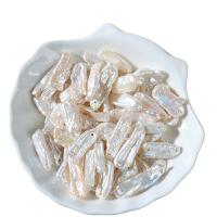 Perlas cultivadas de agua dulce Conector, Bricolaje & 1/1 aro, Blanco, 8-10x20-30mm, Vendido por UD