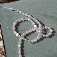 Naturales agua dulce perlas sueltas, Perlas cultivadas de agua dulce, Bricolaje, Blanco, 6-7mm, Vendido para aproximado 36 cm Sarta