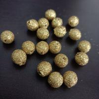 Akril nakit Beads, Krug, možete DIY, zlatan, 11mm, Približno 100računala/Torba, Prodano By Torba